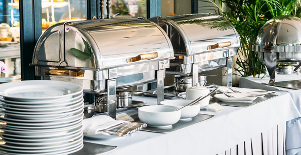 Equipamiento al montar un buffet