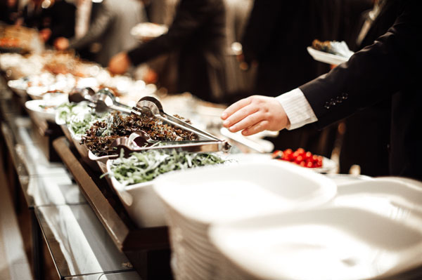 Flujo de tráfico en un buffet