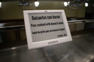 Etiqueta electrónica para buffet